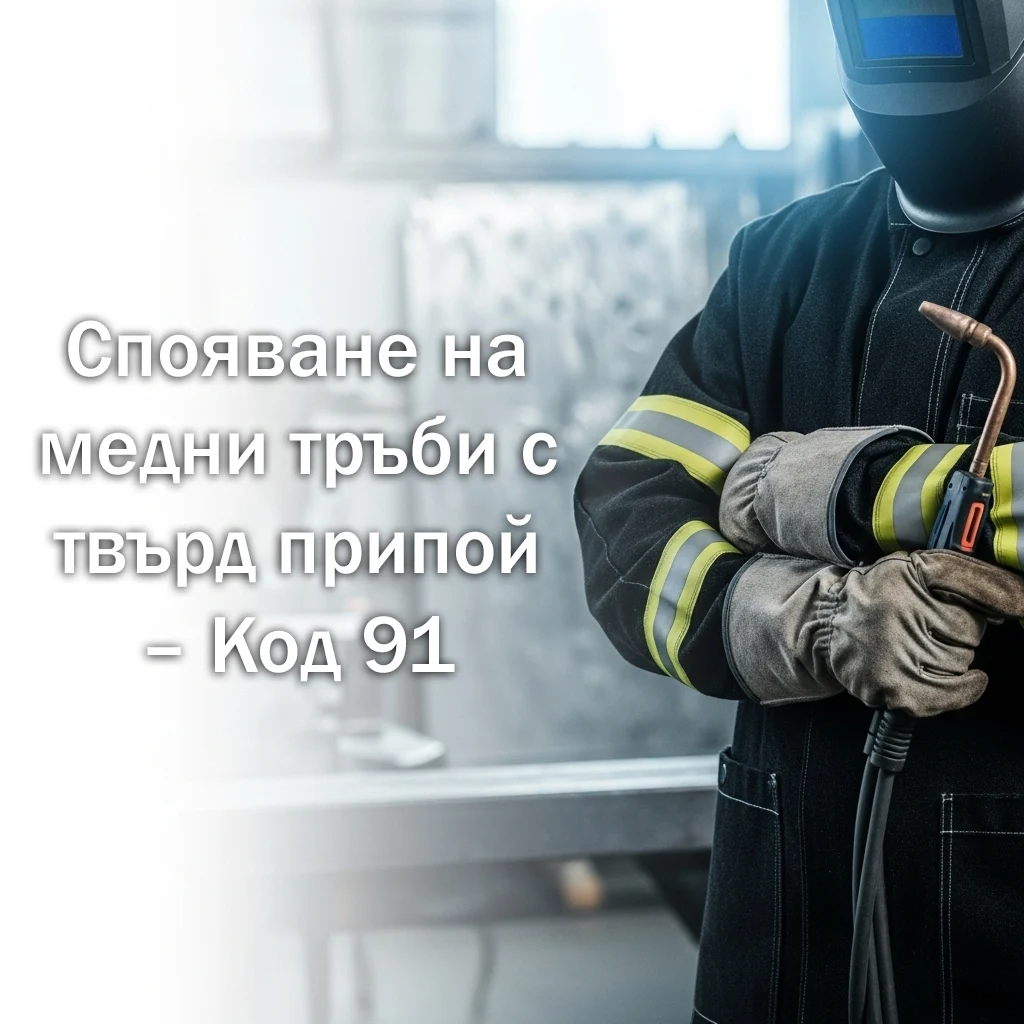 изображение за Спояване на медни тръби с твърд припой – Код 91